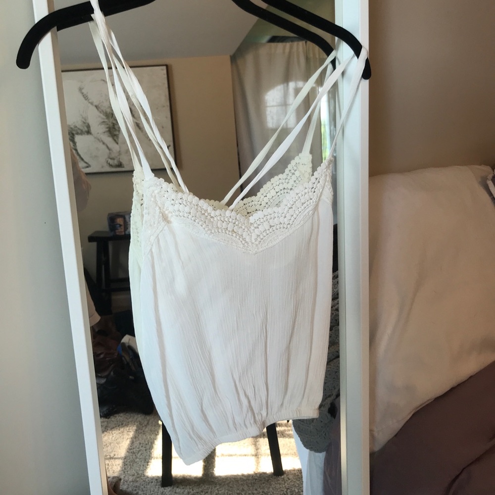 White crop top